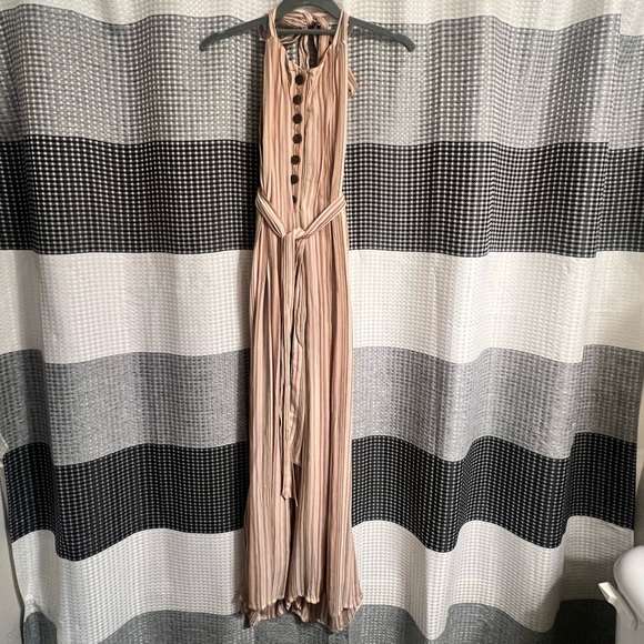 American Eagle Outfitters Pants - American Eagle striped jumpsuit halter neck tie